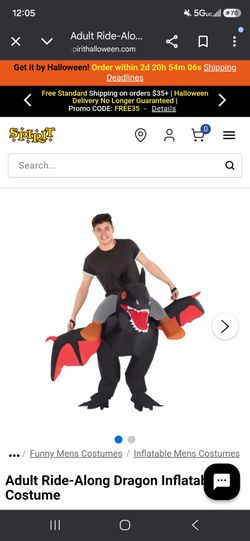 Ride on dragon costume