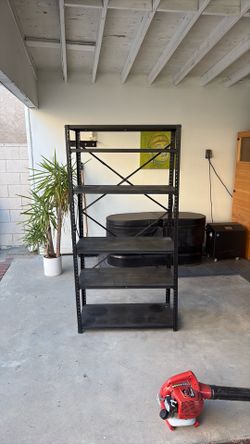 Black Metal Storage Shelf