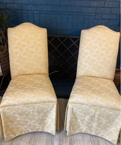 ETHAN ALLEN CUSTOM PARSONS/SLIPPER CHAIRS