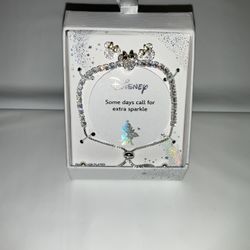  Disney Minnie Mouse Adjustable Bracelet With Earrings 