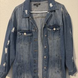 Jean Jacket Like New Size Medium