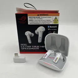 ASUS ROG Cetra True Wireless SpeedNova Earbuds, White