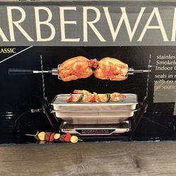 Farberware stainless steel indoor smokeless grill and rotisserie