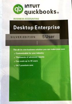 Quickbooks 2024 Desktop Enterprise 5 users, New unopened