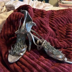 Silver High Heels 