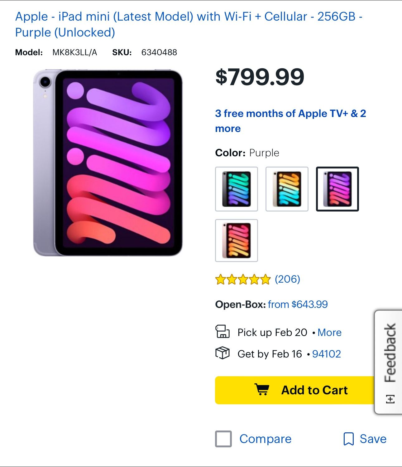 Ipad mini 6 cellular 