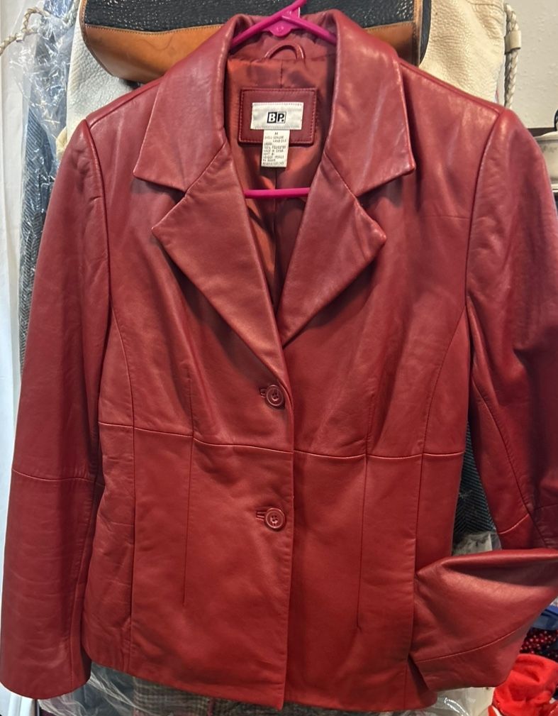 Women’s  Leather Jacket Size M