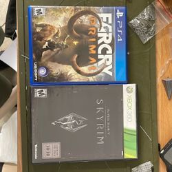 Farcry Primal PS4 And Skyrim Xbox360