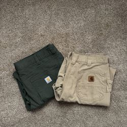 Carhartt pants olive & khaki 