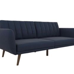 Navy Blue Convertible Futon - Gently Used 