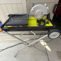 Ryobi Portable Tile Saw with Laser - 7 Inch Model # WS750L (Blades are extra)