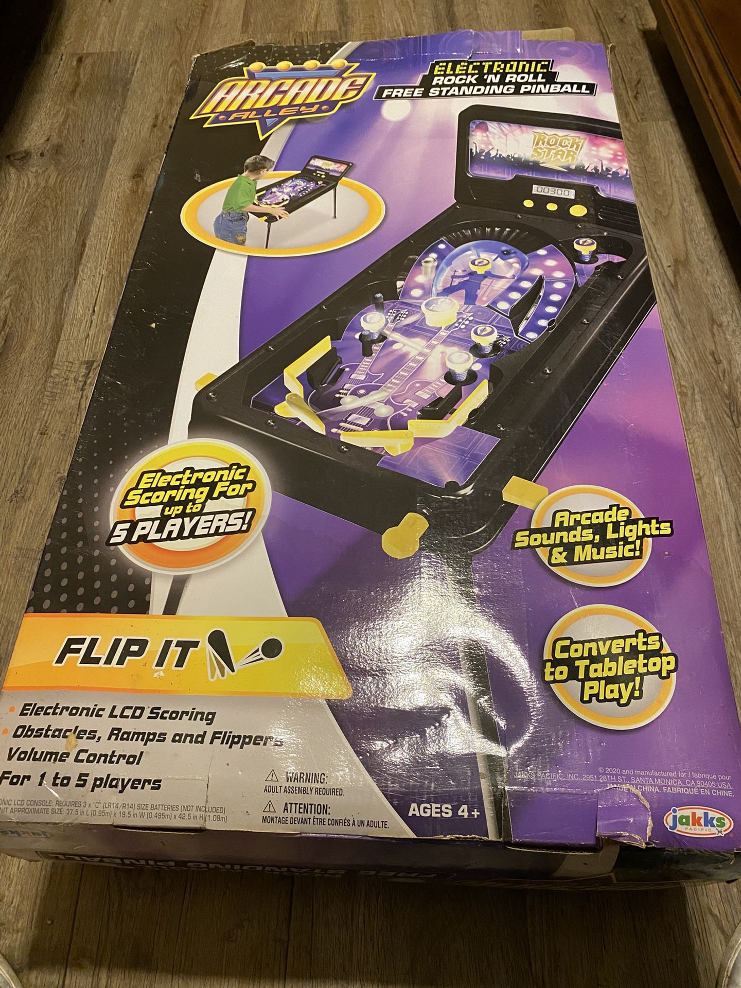 Electronic Standing Pinball Machine