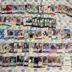 One Piece Cards TCG 120 Card Lot includes Holo/Foil