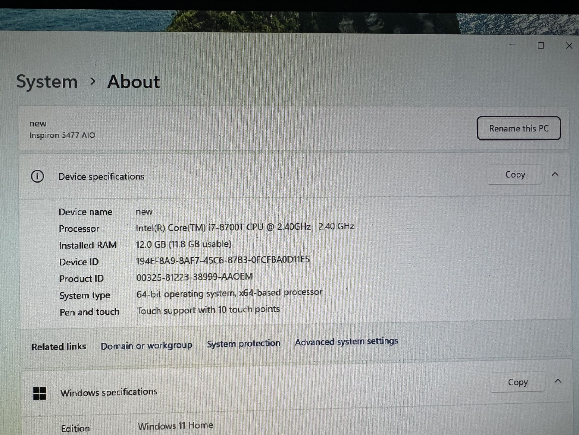 AIO All In One Computer