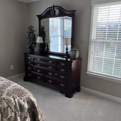 Free Bedroom Furniture….Head Board..Side Table ..Chest Of  Drawer+Mirror 