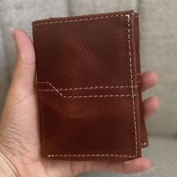 Full Grain Leather Wallet Trifold 