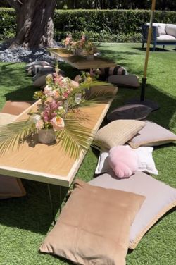 Wood Table Hairpin Legs