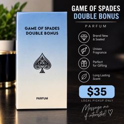 Game of Spades Double Bonus – 30 mL  $35 – Brand New