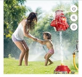 B-Qtech Water Rocket Sprinkler Toy, Lawn Backyard Summer, Outdoor Toy for Kids 3-12