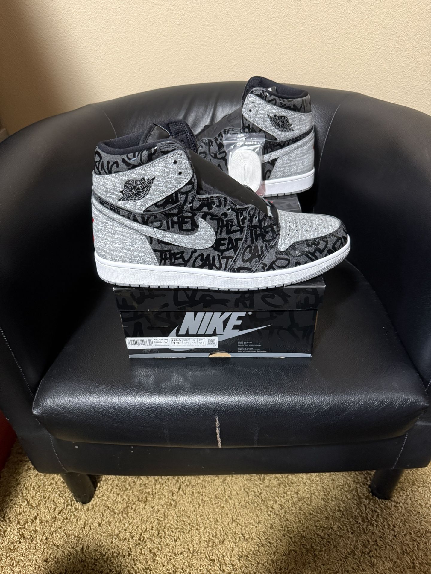 Brand new Air Jordan Rebellionaire 1’s size 13 with original box and proof of purchase.