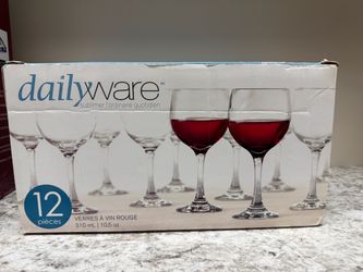 Red wine goblets