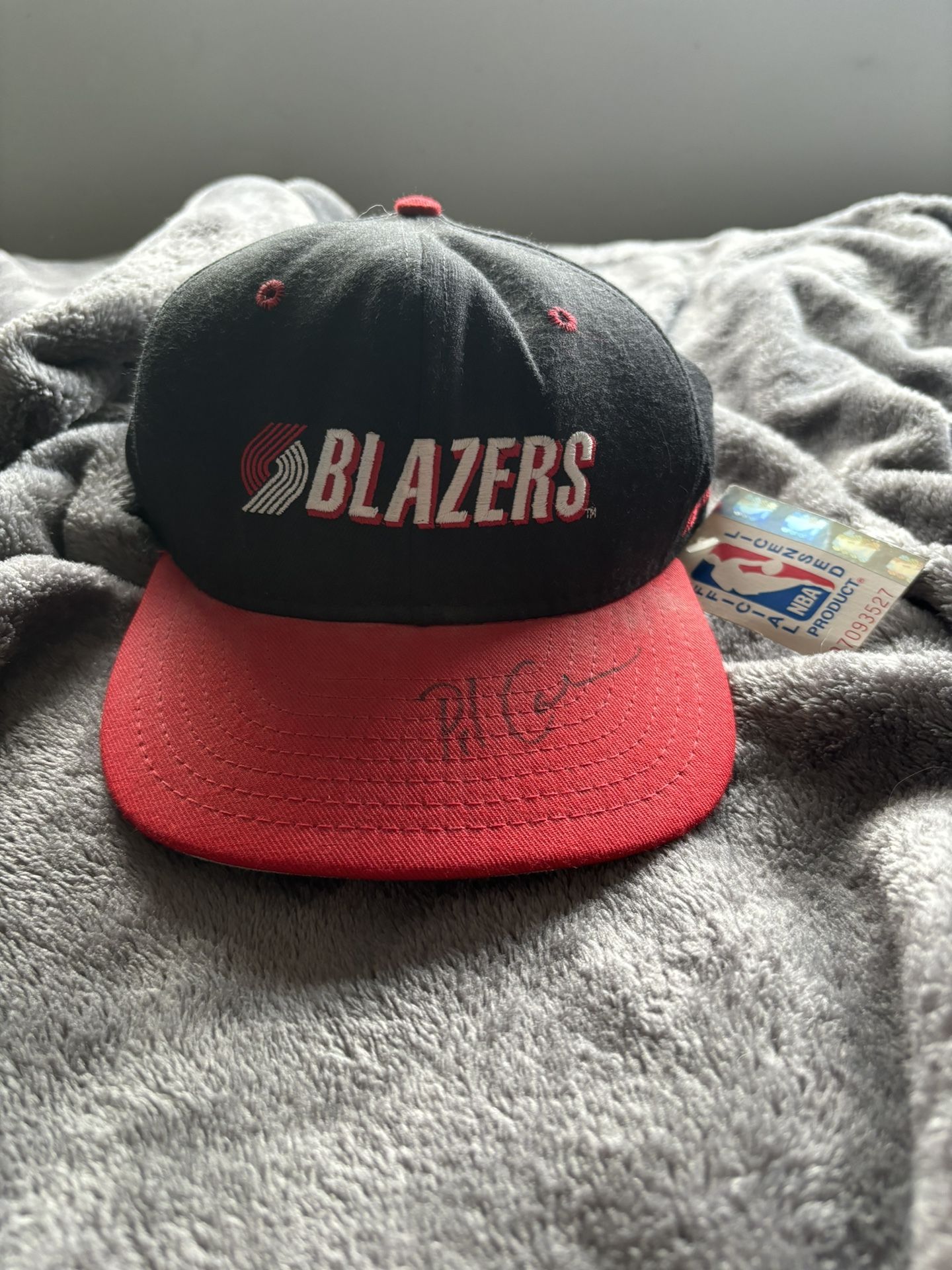 P. J. Carlesimo Signed Trailblazers Hat