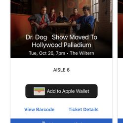 Dr. Dog Farewell Tour - Palladium TWO Tickets