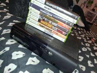 Xbox 360 and 7 games