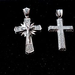 iced out crucifix crosses