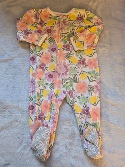 Carter's, Baby Girl, Floral Footed Sleeper, 12 Mo