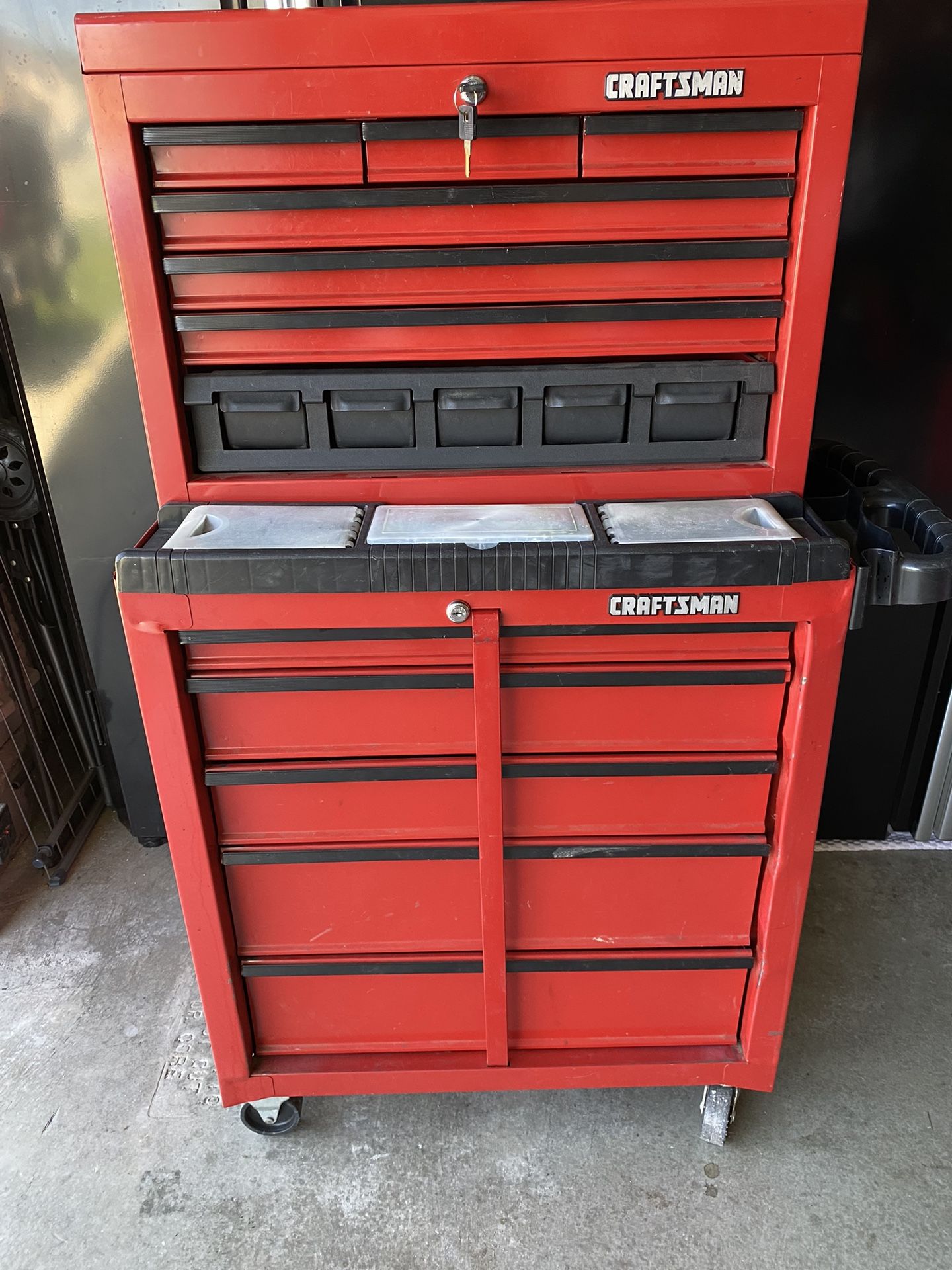 Used Craftsman Tool Box And Chest Set