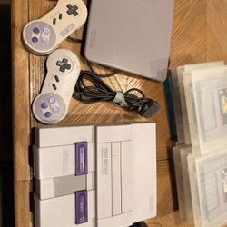 Super Nintendo With Games