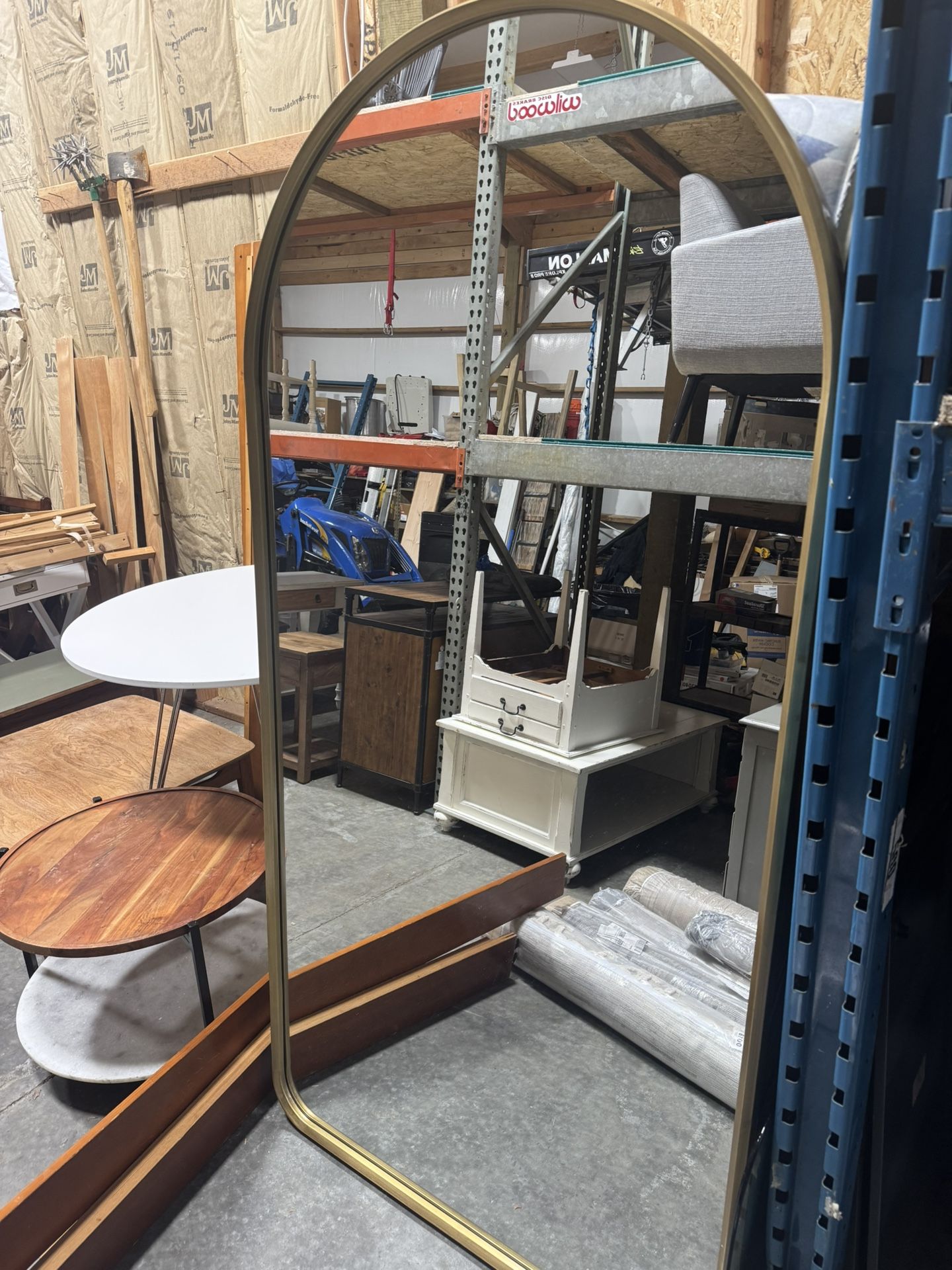 Large Gold Leaner Mirror