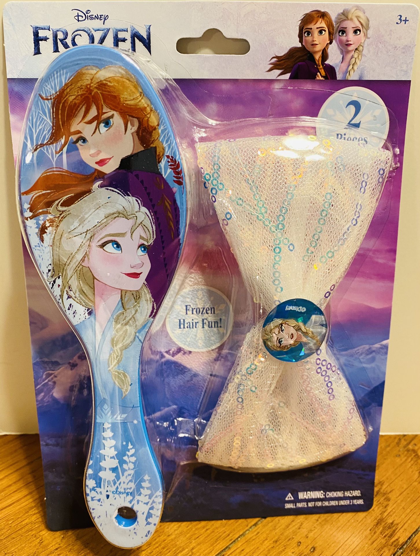 Girl’s Hair Brush & Hair Bow Set