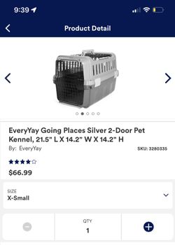 EveryYay Going Places To Go Black Pet Carrier, Small