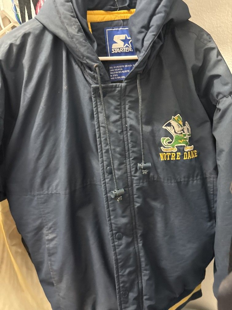 Vintage Notre Dame Starter Jacket🔥