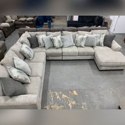 Ardsley Pewter 4-Piece Large RAF Sectional