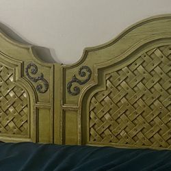 Vintage French California King Bed Frame With Furniture 