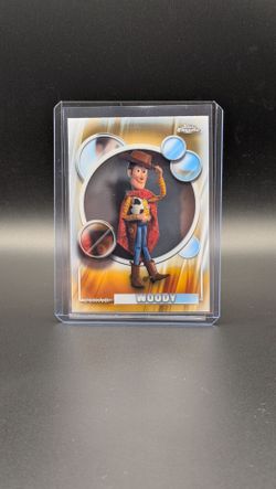 Topps Chrome Pixar Woody Trading Card