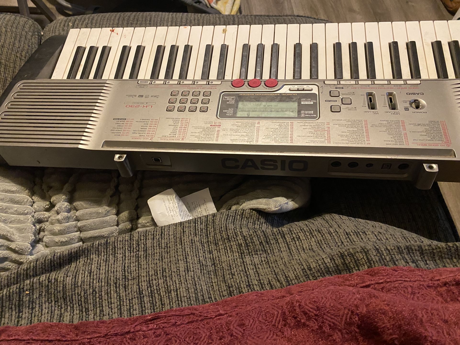 Omaha Casio LK230 Light Up Keyboard
