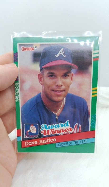 1991 Dave Justice #683 error card no "." Inc