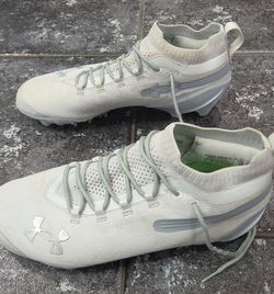 ​UA Spotlight Pro Suede Cleats - Size 11 - Halo Gray (Used - 8 Games)