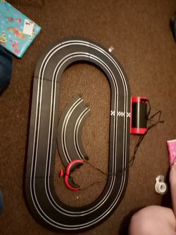 Carrera race track, not sure where the other pieces ended up this track came in a bin with toys for my kid