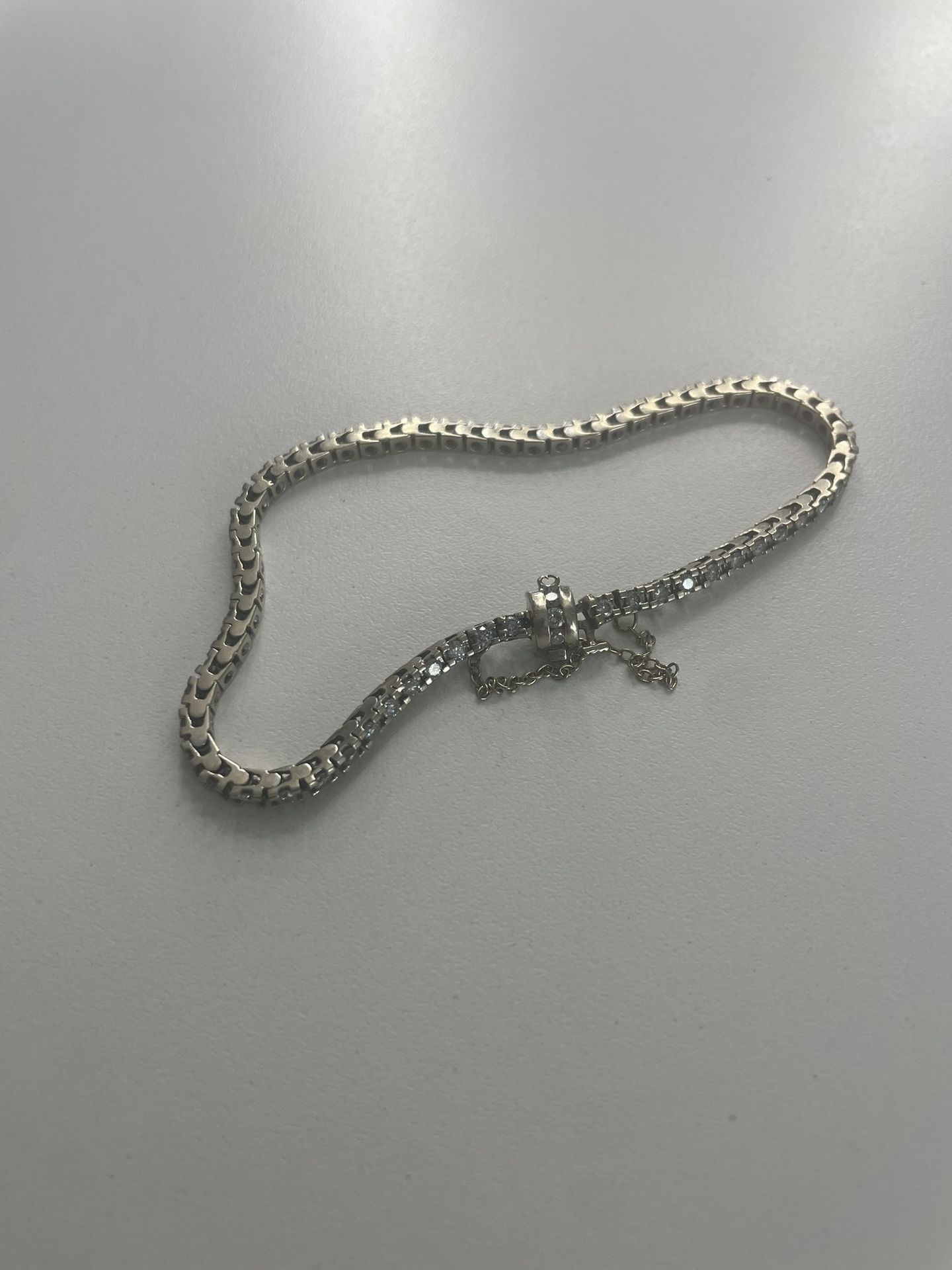 Tennis Bracelet 14k White Gold With Diamonds