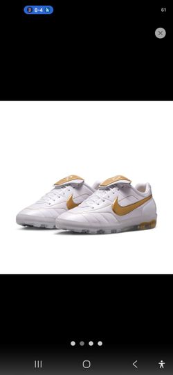 Nike Cryoshot Tiempo Legend R10 OG White Metallic Gold Size 9 DS New Sold Out Rare