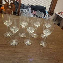 Vintage Tuscany Wine Glass 