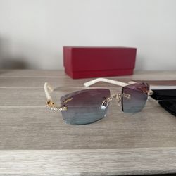Diamond Cartier Buff Frames 