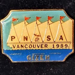 PNSA Vancouver Canada 1989 Gizeh Shriners Masonic  Vintage Collectible Lapel Pin 