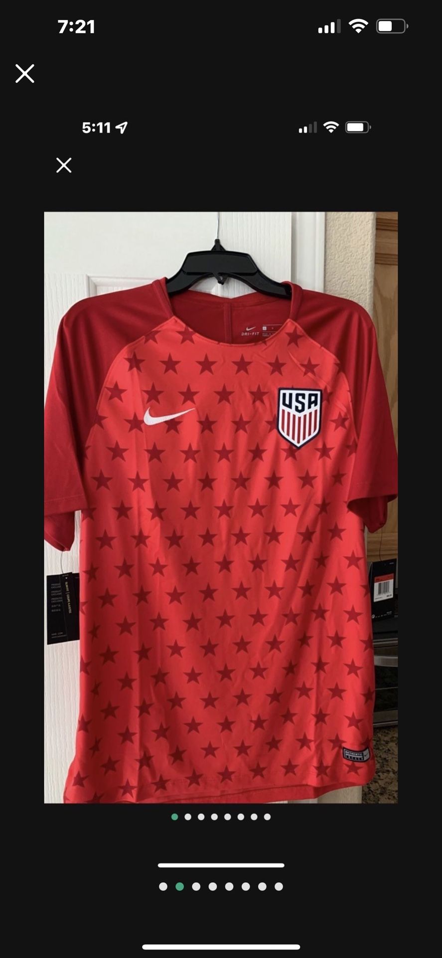Nike USA men’s soccer jersey. New with tagsSize Small And Large