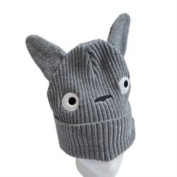 2023 Retired Hot Topic Studio Ghibli My Neighbor Totoro Grey Beanie OSFM Anime